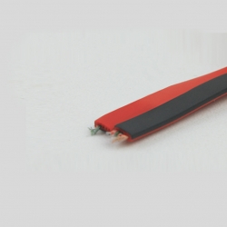 YJX-0003耳机线扁线红黑相间 高品质线材 专业技术高端制造