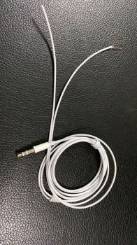 苹果空心线 mp3耳机半成品线 3.5三级插针