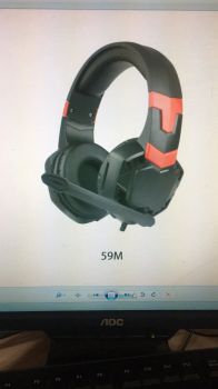 SD-59M电竞游戏耳机有线带麦塑胶件